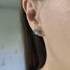 Silver Earrings with Natural Topaz 1.777ct (2188469)
