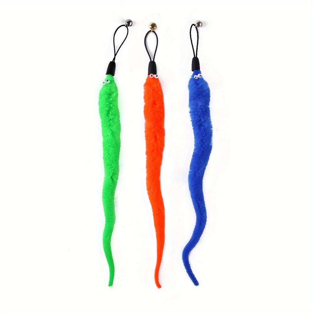 Interactive Cat Toys 11 Pack Funny Feather with Bell Cat Stick Toy for Kitten Playing Teaser Wand Toy Pet Cats Supplies
