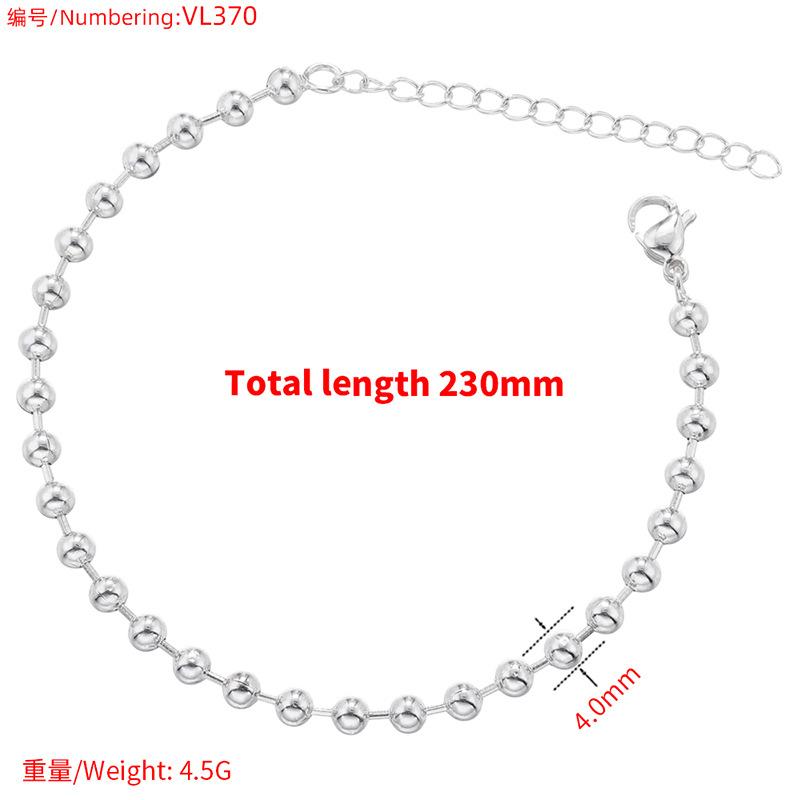 

Браслет-ожерелье из бамбука с мелкими круглыми бусинами разных размеров 4-8 мм с гладкой поверхностью, персонализированный ювелирный набор в форме фасолины Vl370-375