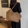 Fashion large-capacity leopard print tote bag 2025 autumn and winter new work commuter armpit bag casual shoulder bag