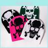 Bonnet tricoté à motif de crâne avec chaleur pour streetwear et Halloween hiver