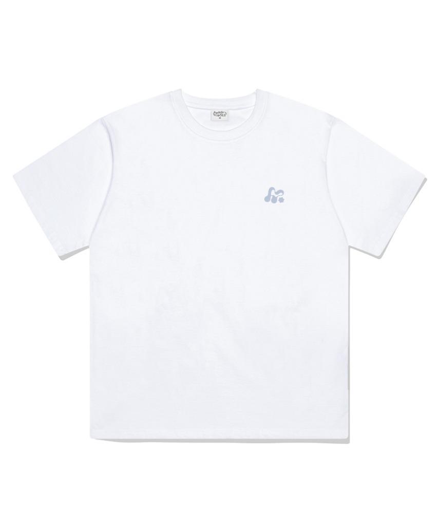 Deomopeuhauseu Morf Small Symbol Oversized Short Sleeve T-Shirt White