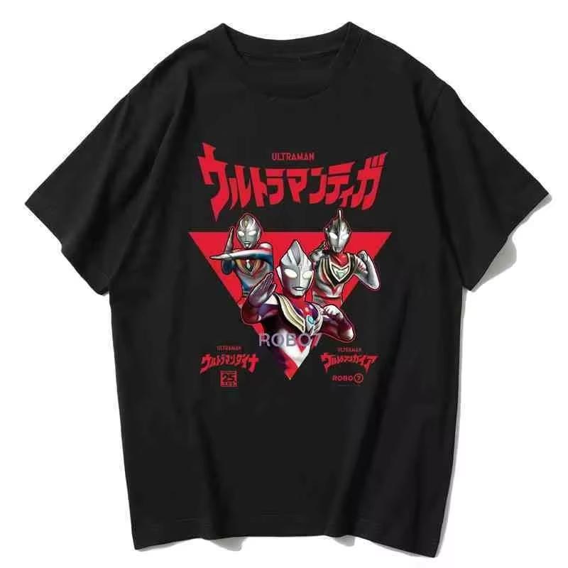

Heisei Three UltraUnisex Short Sleeve Animation Derivative 80 UltraUnisex Dana Gaia Diga Tshirt Cotton Printed Unisex and Women Wear Top XL