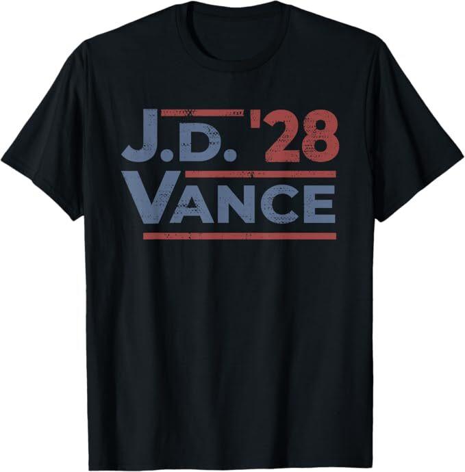 Vance 2028 JD Vance 2028 President Election Campaign Retro T-Shirt S