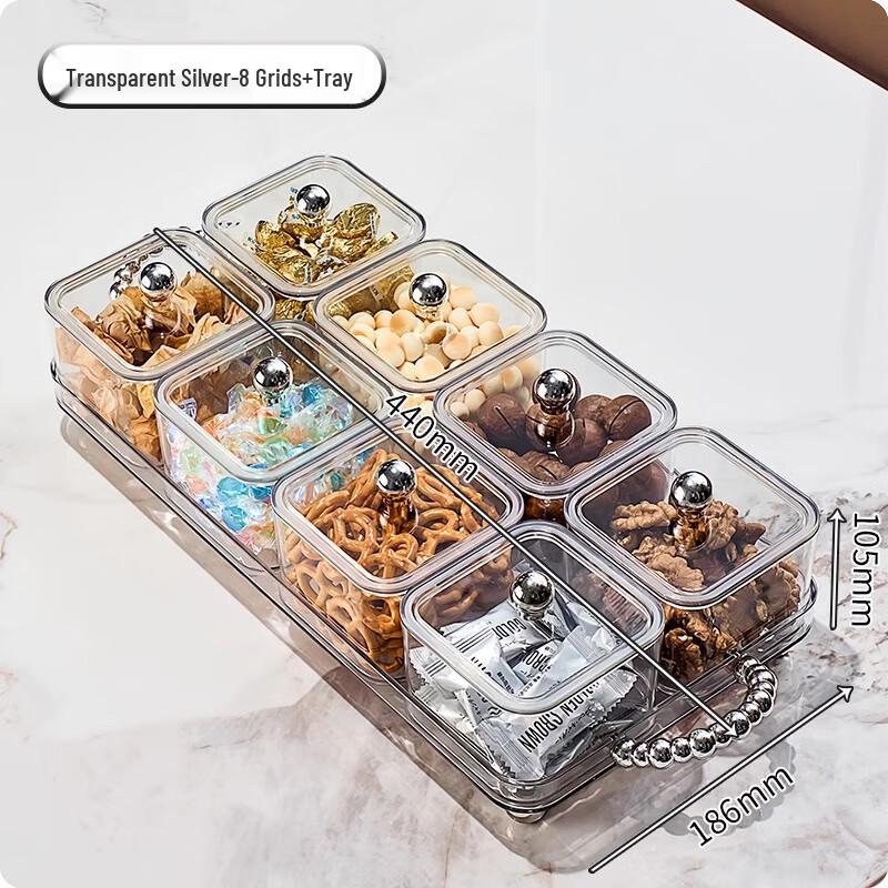 Light Luxury Sealed Multi-Compartment Snack Box 1 Set