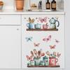 Exquisite Kitchen Utensils Shelf Wall Sticker Self-Adhesive Removable Bedroom Living Room Hallway Home Decor Art