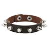 Black Goth Bracelets For Women Punk Boho Emo Spike Rivets PU Leather Bracelet Cuff Bangles Festival Jewelry Party Gifts