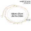 Beach Wind Sexy Round Bead Chain Body Chain Waist Chain Metal Round Bead Double Waist Chain