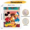 Disney Fireplace Mickey Donald Digital Oil Painting Hand Painting Home Decoration Painting