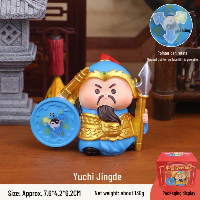 Five-Way God of Wealth Ornament: Home, Office, or Car Decor Gift