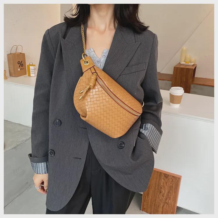 Women's Trendy 2023 Summer Hot Waist Bag - Chain Messenger & High-End Chest Bag