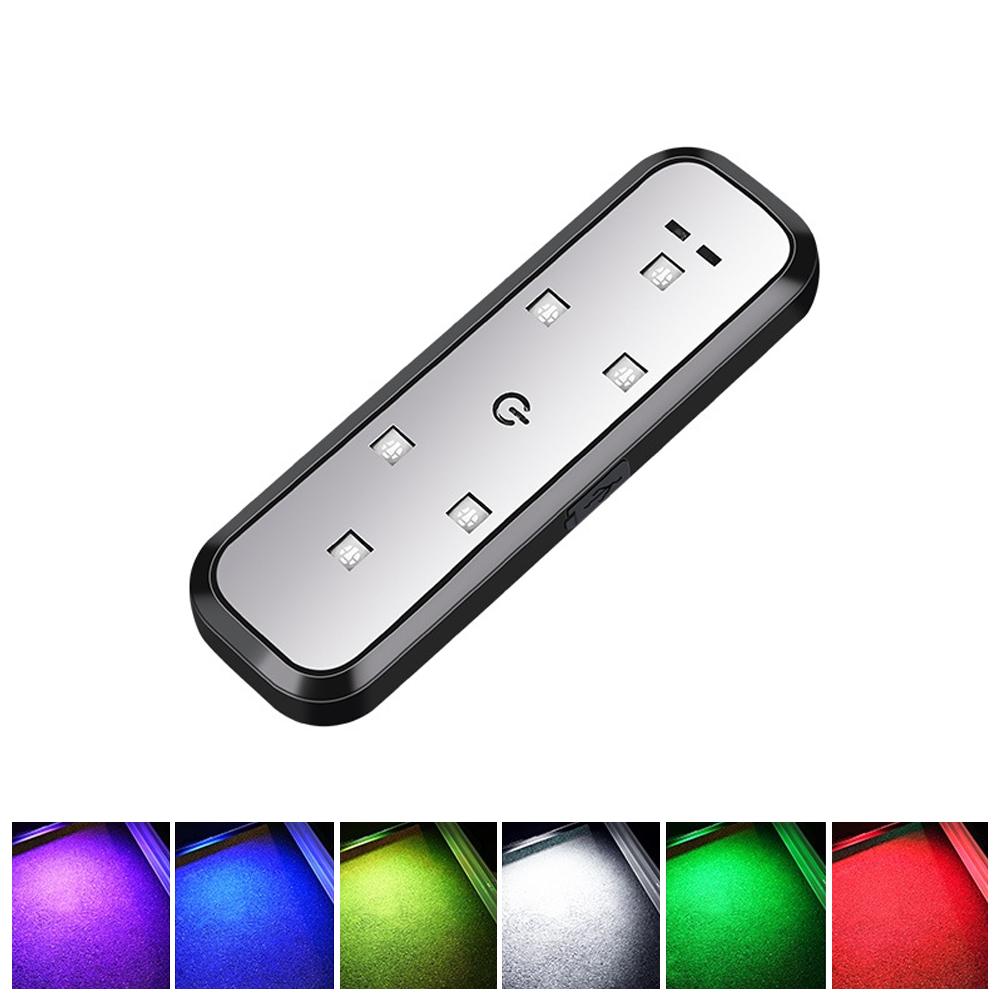 

1/2 шт. USB-зарядка светодиодные автомобильные дверные фонари приветственный свет магнитное управление автоматическое открытие двери безопасная противостолкновительная аварийная сигнальная лампа 2Pcs