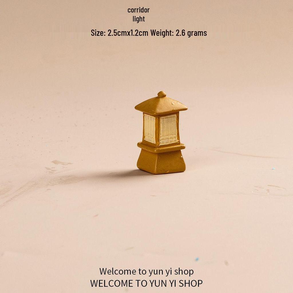 Mini Chinesisches Arbeitszimmer Bildschirm Tuschestein Malerei Tischlampe DIY Schmuckstück Bausatz