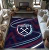 Tappeto in Velluto di Cristallo con Stampa del West Ham United Football, Comodo Assorbente d'Acqua Antiscivolo Tappeto per Pavimenti Interni