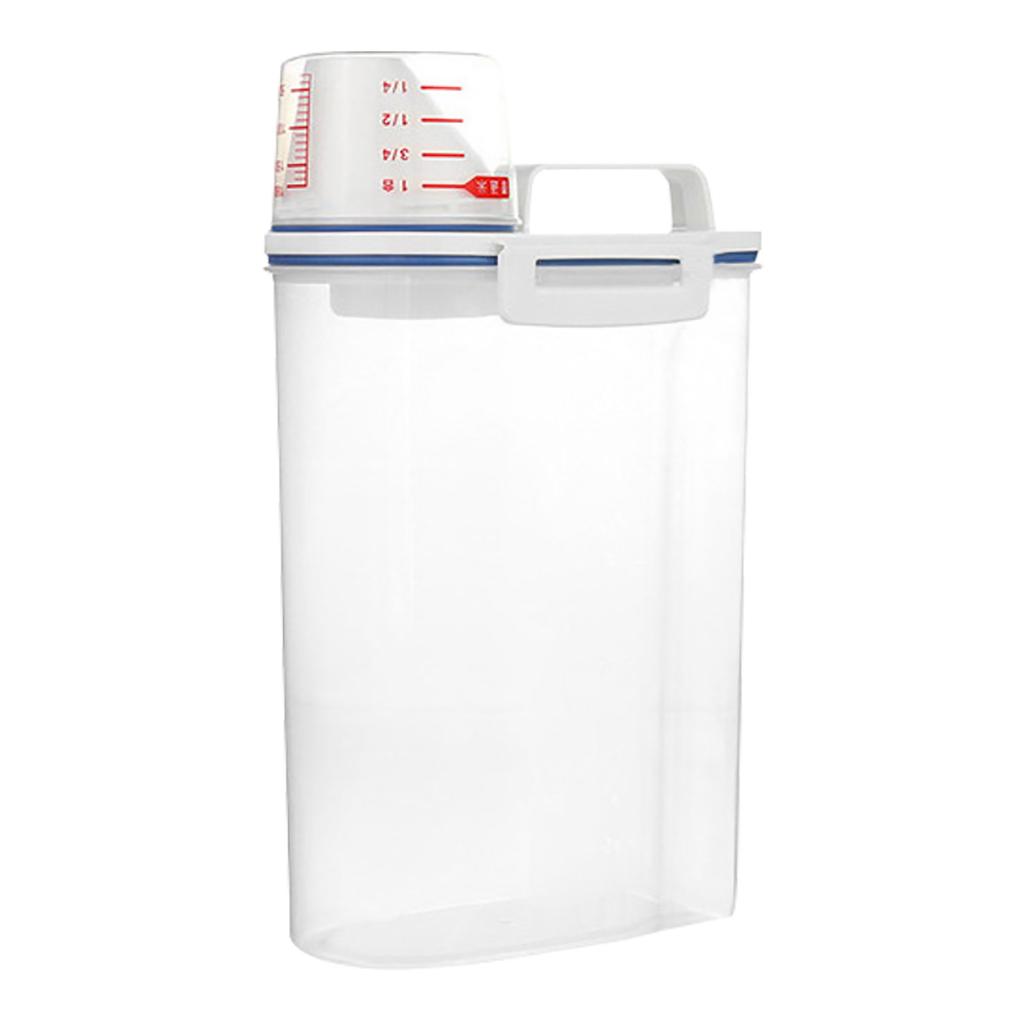 Transparenter Kunststofftank, Reisaufbewahrungsfass, Haushaltsnahrungsmittelbehälter, Getreideaufbewahrungsbox für Haferflocken, Getreide, Müsli, Nudeln