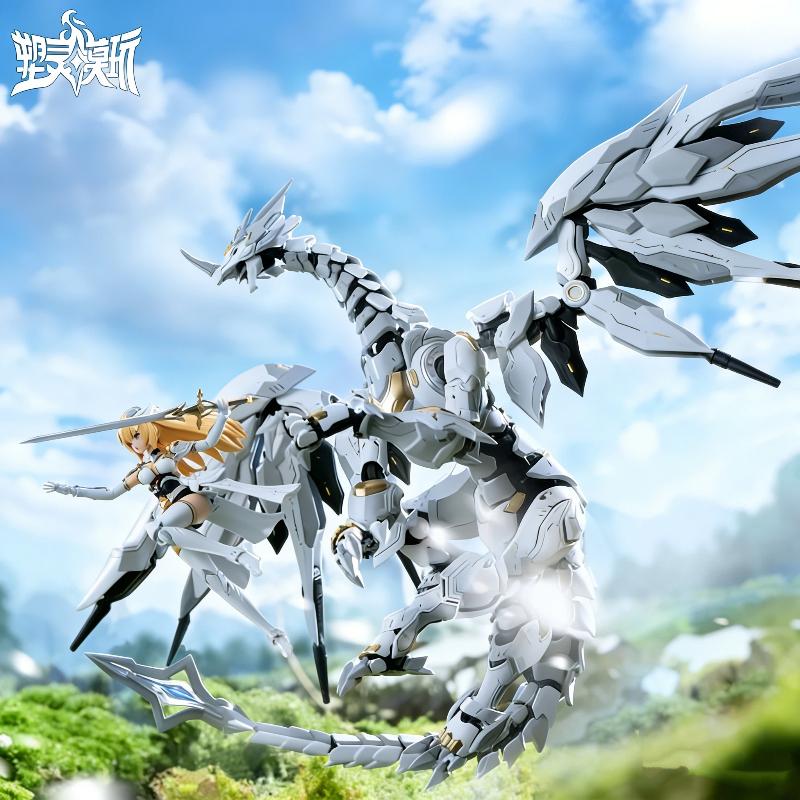 1/12 Oddo Organism Heart Of Dragon Daybreak Meteor 2 In 1 Mecha Musume Giant Dragon Assembly Model Kit Action Figure Toy Gifts