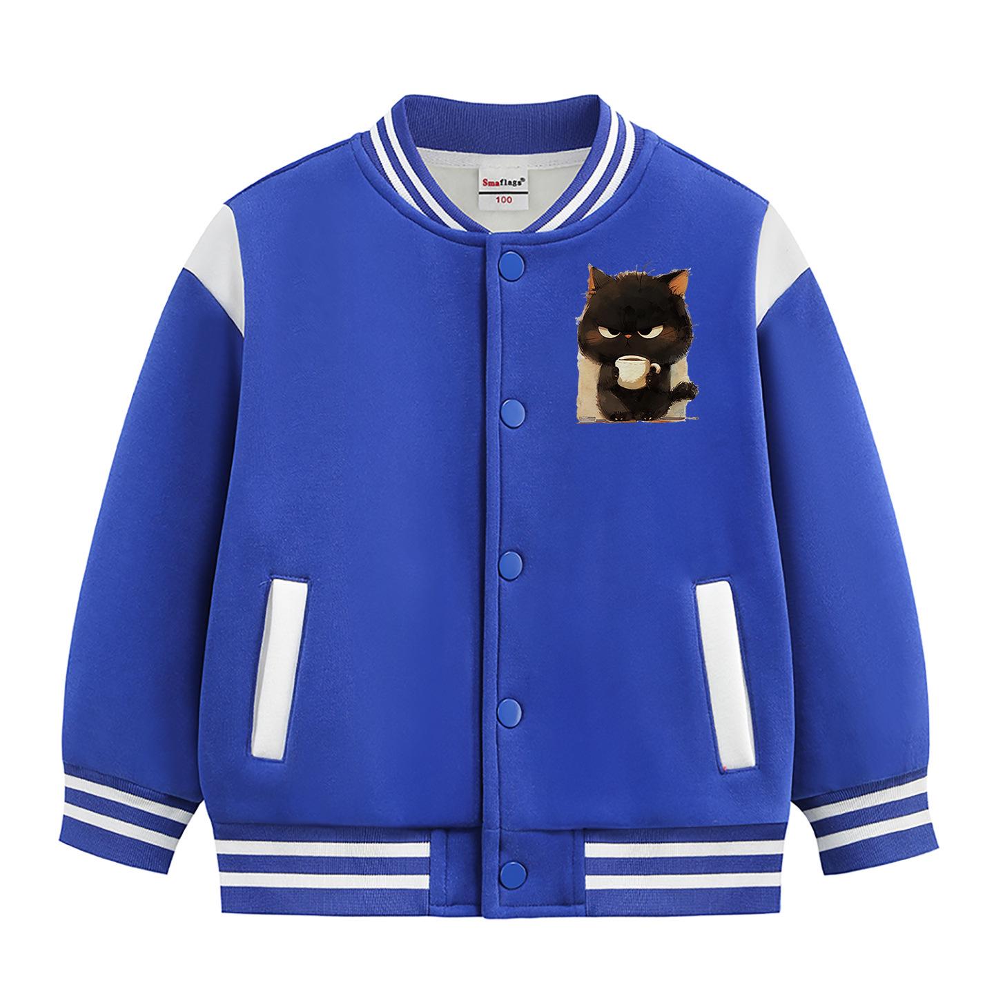 

Unisex Fleece-Lined Baseball Jacket for Toddlers and Kids - Versatile Spring/Autumn Outerwear, Thickened for Winter 100cm (Height: 90-100cm)