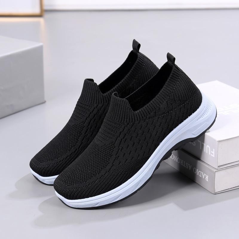 Sports women s shoes spring fly-woven mesh breathable casual shoes women s fashion breathable and comfortable 36