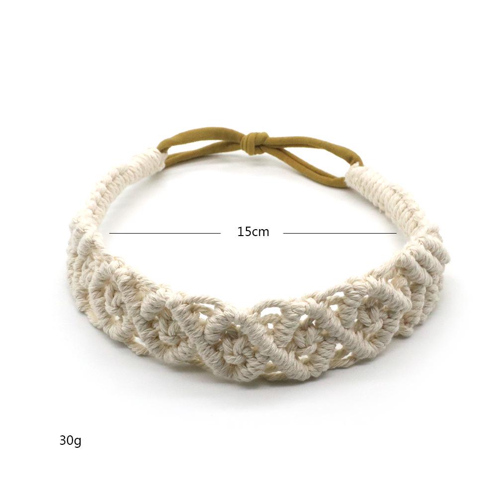 New Hand-Woven Cotton Bohemian Sports Headband - Casual Hair Accessory