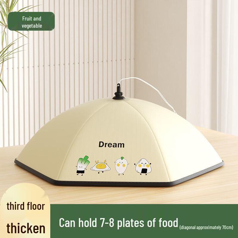 ZISIZ Foldable 3-Layer Insulated Food Cover