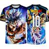 2026 Letnia Koszulka Fitness Dragon Ball Retro Męska Oversize Drukowana 3D Krótki Rękaw Rodzinna Unisex Dziecięca Koszulka Sportowa