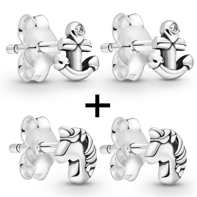 2 Paare/los Silber Überzogene Kristall Stern & Mond Blume Stud Ohrringe Für Frauen Frau Kubikzircon Weiblichen Ohrringe Bijoux Hochzeit geschenk