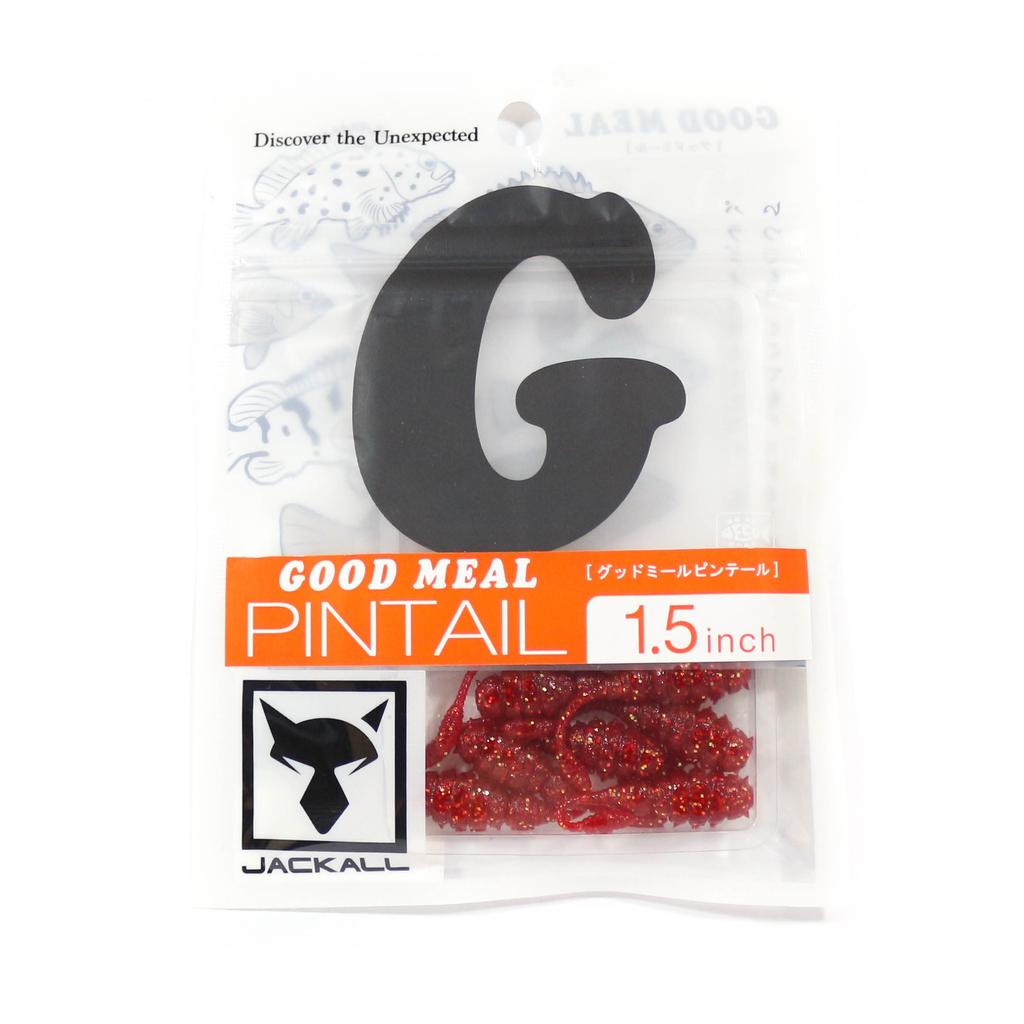 Jackall Soft Lure Good Meal Pintail 1.5 Inches Red Gold Flake (4822)