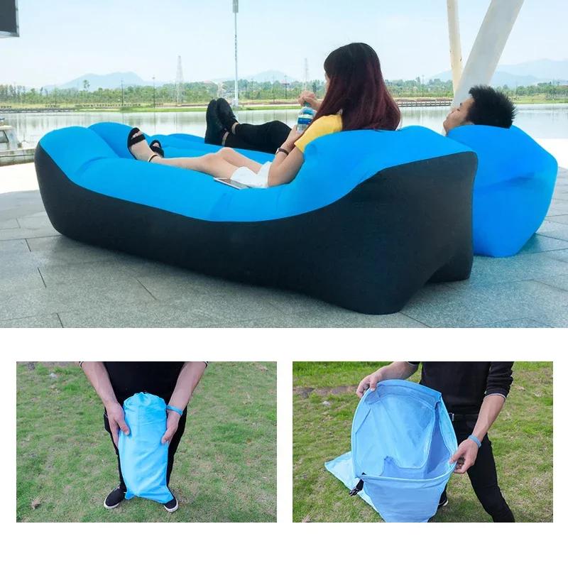 Trend Outdoor Products Rychlá nafukovací rozkládací pohovka se vzduchem Kvalitní spací pytel Nafukovací vzduchový vak Líný vak Plážová pohovka 240*70cm