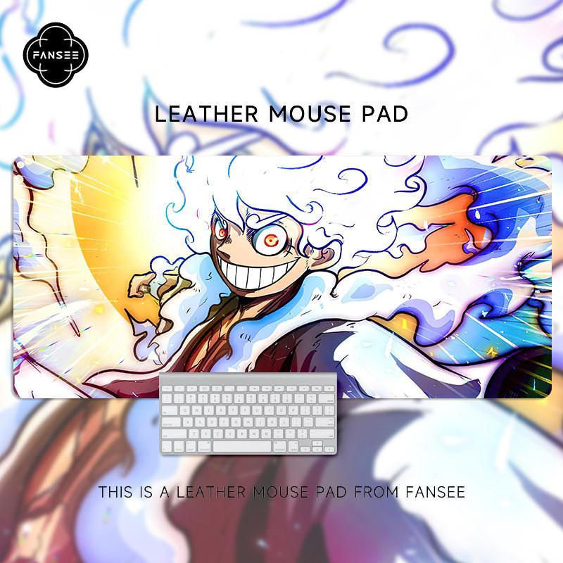 

Large Size Anime Two-dimensional Office Computer Desk Workstation Desk Keyboard Pad One Piece Luffy 5-speed Leather Mouse Pad 30x60x0.2cm