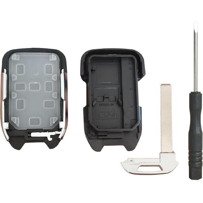 Replacement for Keyless Entry Remote Key Fob Shell Fit for Chevy Silverado and GMC Sierra 1500 2500HD 3500HD 2019-2022 (1-Black)