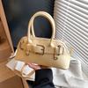 Niche design portable crossbody shell bag retro belt fashion underarm bag women's shoulder bag