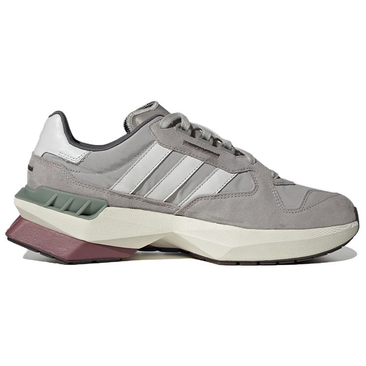 Adidas Originals Treziod Pt Lightweight Comfortable Leather Slip-Resistant Durable Lightweight Low-Top Running Shoes Unisex Sneakers White Gray HP3066