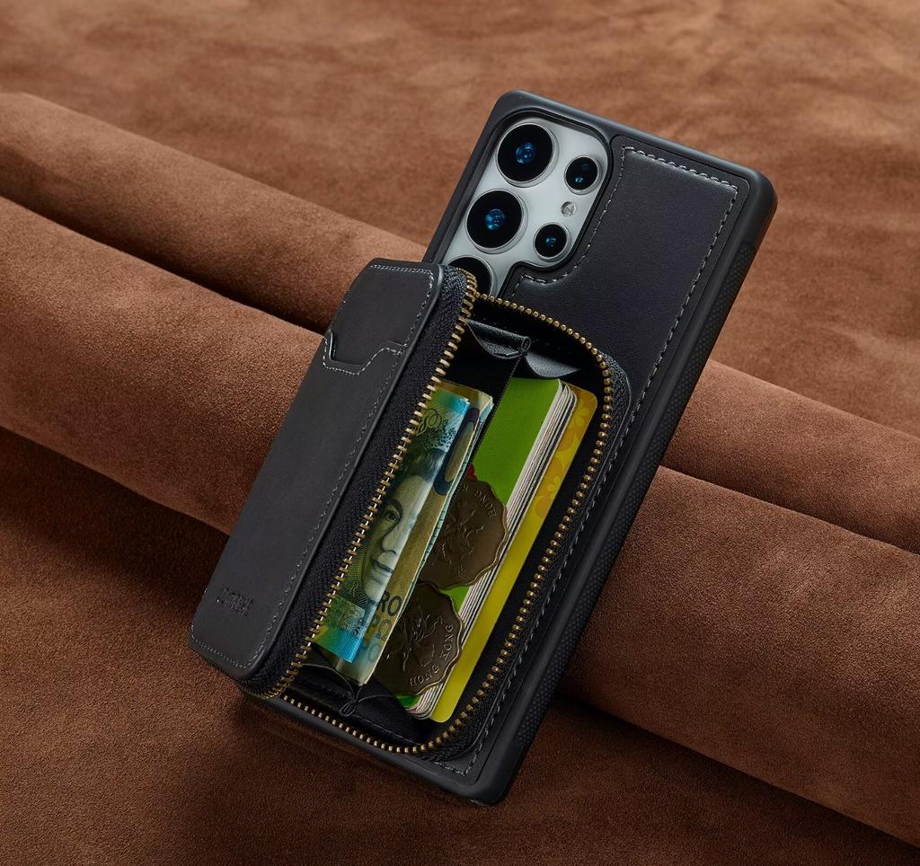 Leather Magsafe Detachable Phone Case for Samsung Galaxy S26 S25 Edge S24 Ultra S23 S22 Plus S21 S20 FE A17 A37 A57 Wallet Cover