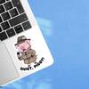 10 Quiet Pig Head Stickers, Fun And Funny Decorative Stickers, And Cute Label Stickers