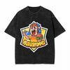 New Adult Kurzarm BURGER POMMES Cartoon Aufdruck Locker Pullover
