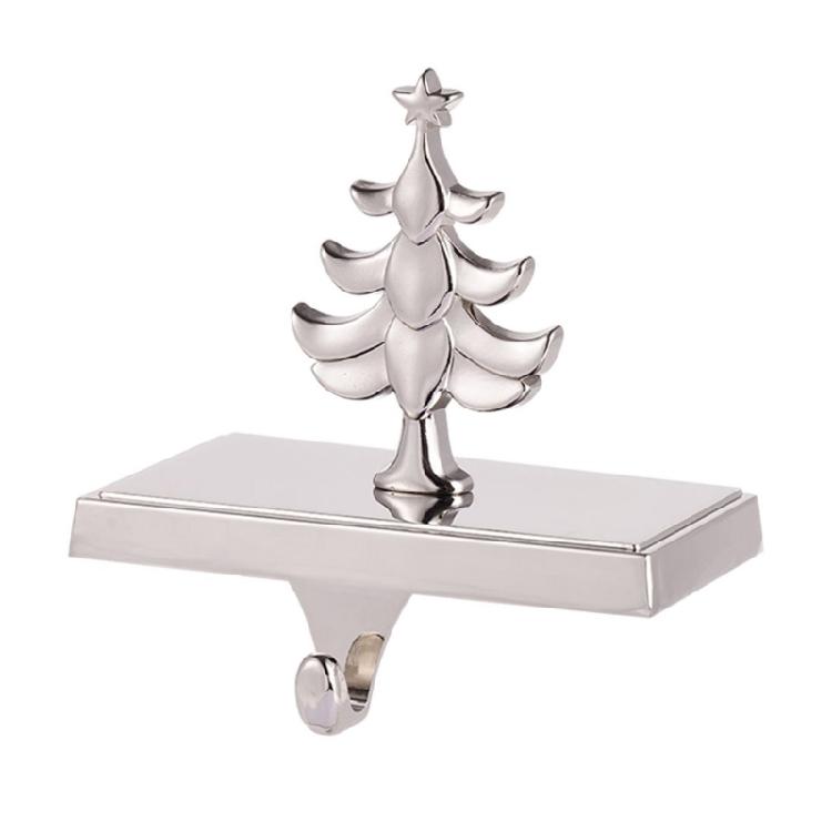Christmas Stocking Display Hook Elegant Zinc Alloy Hook Unique Hanger with Silver Base for Christmas Stockings