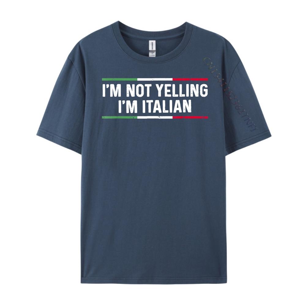 

Im Not Yelling Im Italian Mens Shirts Graphic Tee Oversized T Shirt Character 4XL