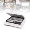 13.39 X 13.39 In RV Roof Vent with Fly Screen and Support Rod Tight Sealing Water Resistant Motorhome Ceiling Vent Fan