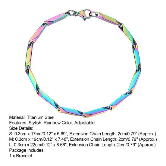 Processus de trempe Bracelet Simple chaîne de feuilles Non allergique Bracelet décoration de poignet