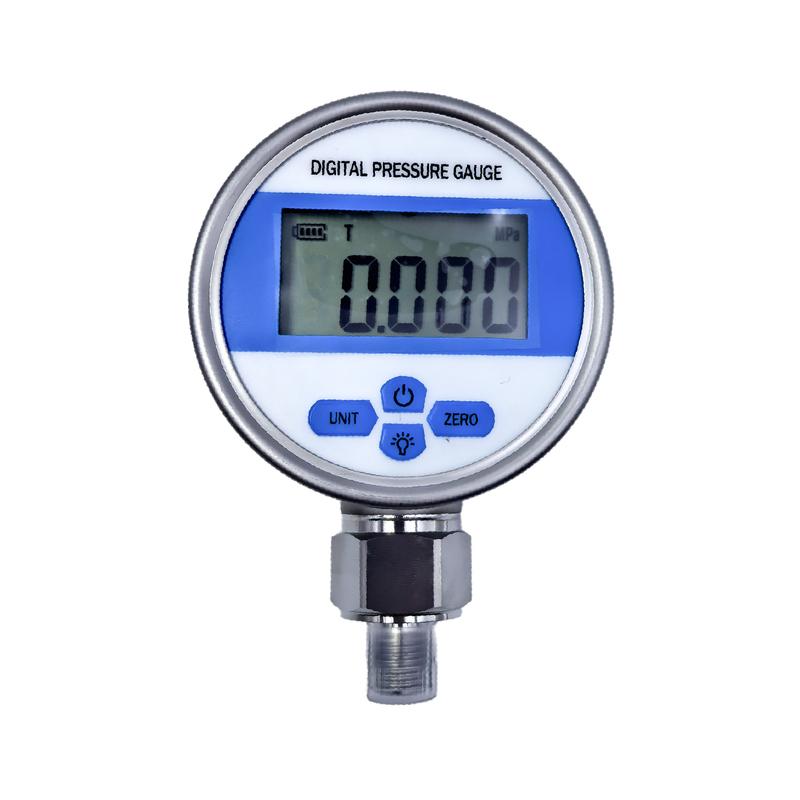 YB80A Digital Pressure Gauge YB-80A Stainless Steel IP65 Industrial Electronic Manometer Vacuum Hydraulic Oil Gas LCD