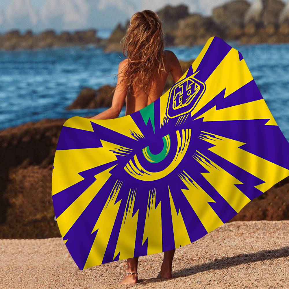 Troy Lee Design Fashion Beach Towel Colorful Bath Towels for Girl Microfiber Quick Dry Custom Sand Free Beach Yoga Spa Gym Pool