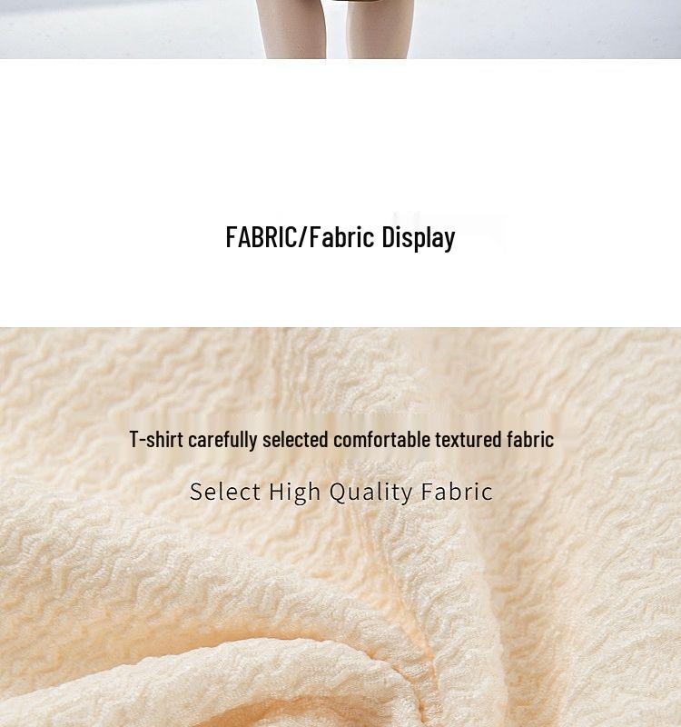 Casual Summer White T-shirt and Strappy Dress Set with Pleated Slimming Design