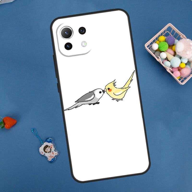Cartoon Animal Chubby Cockatiel Case For Xiaomi 15 Ultra 13 14 11T 12T 13T 14T Pro POCO X7 Pro F5 F6 M6 X3 X5 X6 Pro Coque