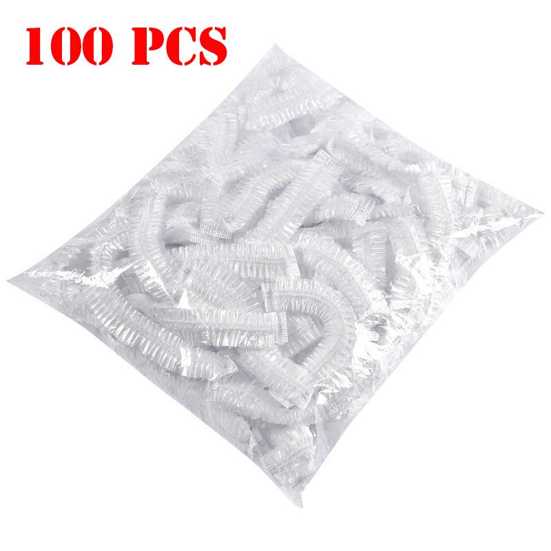 100PCS Disposable Food Cover Plastic Wrap Elastic Food Lids For Fruit Bowls Cups Caps Storage Kitchen Fresh Keeping Saver Bag