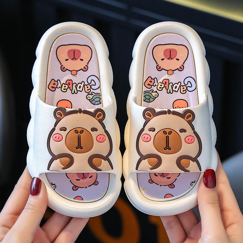 Capybara Kinderhausschuhe Sommer niedlich Cartoon Jungen und Mädchen Baby Kinder mittlere und ältere Kinder Eltern-Kind coole Hausschuhe neu