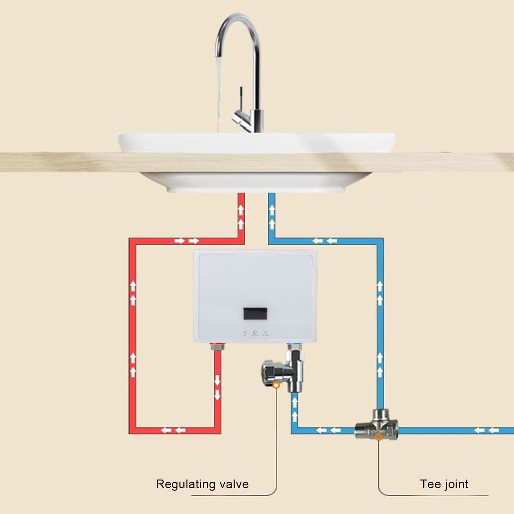 Domestic   Water Heater 3000W Intelligent   Frequency Constant Temperature Water Heater for Kitchen Toilet Shower