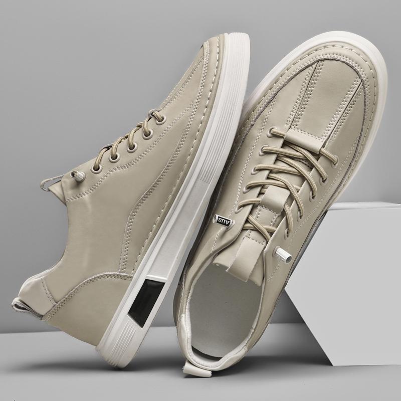 Fashion Classic Fashion Skateboard Footwear for Men Thick Soled Sneakers Anti Slip Man Casual Shoes Genuine Leather Mens Tenis Masculino