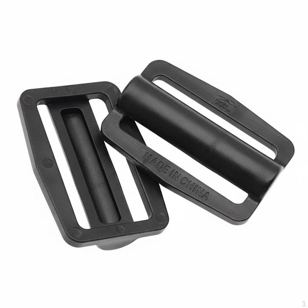 2 Pieces 52mm Strap Keeper Secure Hold Quick Adjust Slide Buckle