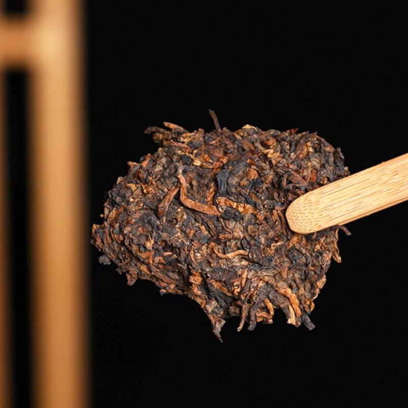 2020  Ripe Puerh Tea ''Golden Buds Gong Cake'' Royal Court Shu Puerh Tea Cake Qizi 357g