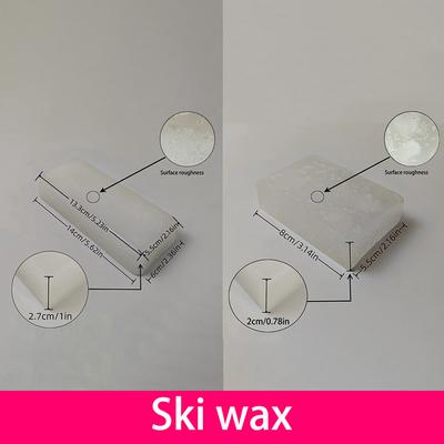 Ski Care Tools: Acrylic Snowboard Cleaning Tool, Snowboard and Ski Wax Applicator To Increase Friction, Wax Scraper